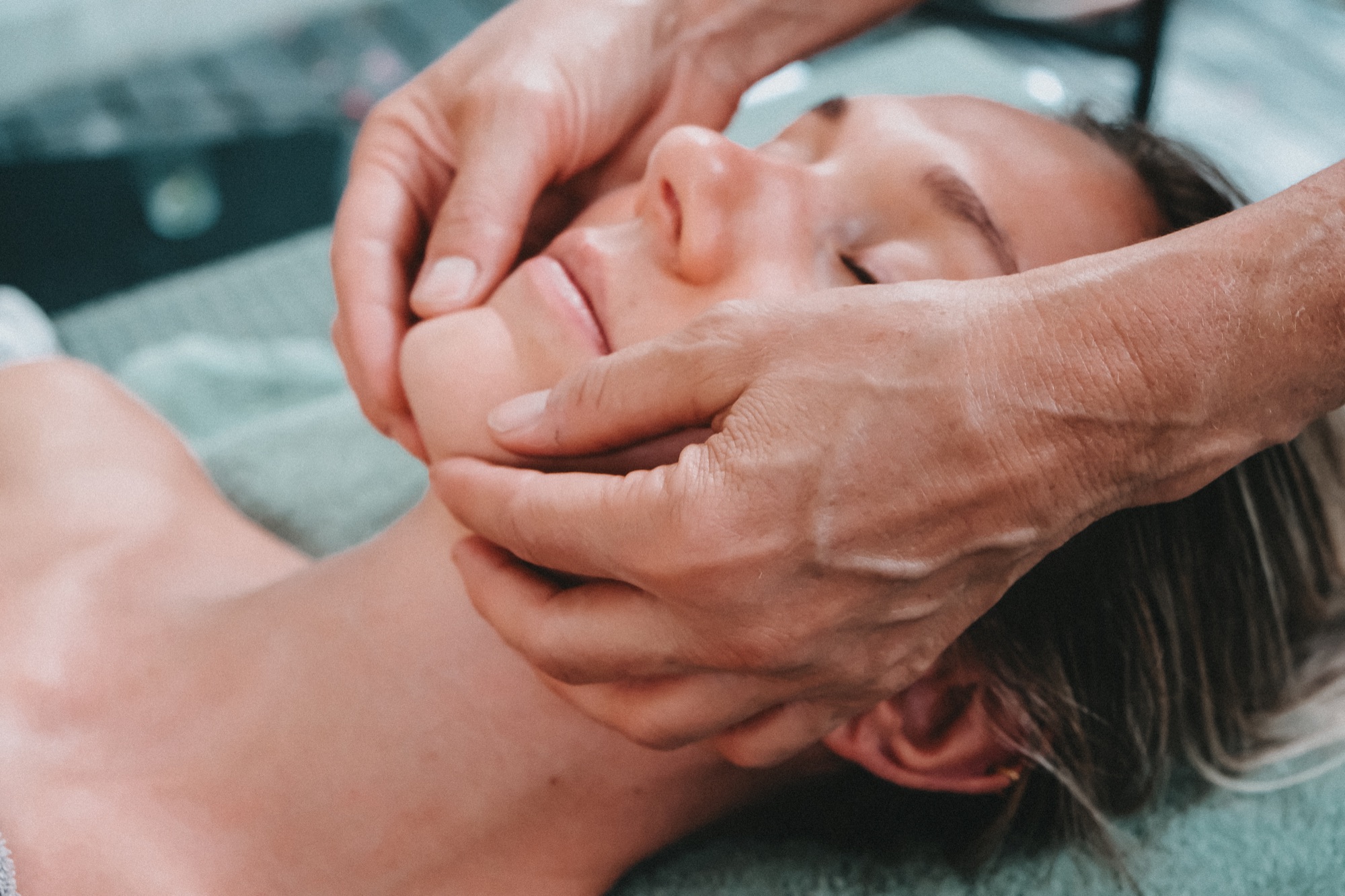 Indische Gesichtsmassage